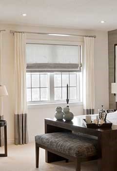 Unique Roman Shades For Ladera Ranch Bedroom Windows